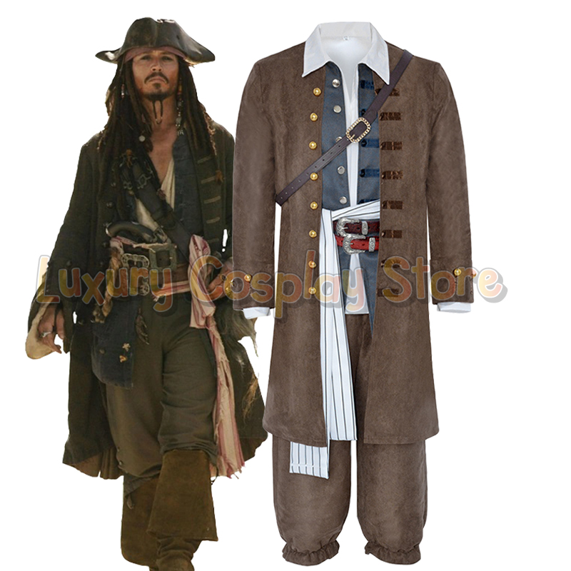 Men Formal Wear Coat - Pirates Captain Jack Sparrow Cosplay Costume