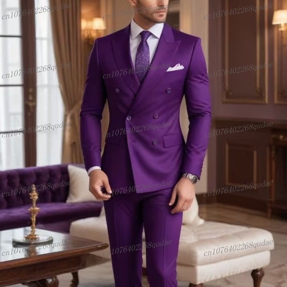 New Male Purple Formal Occasio - Men Formal Wear Purple recension och pris