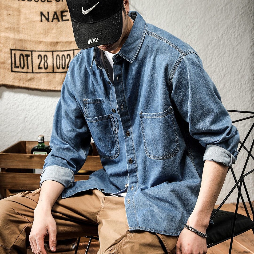 Spring Ruffian Handsome Denim  - Men Formal Wear Coat recension och pris