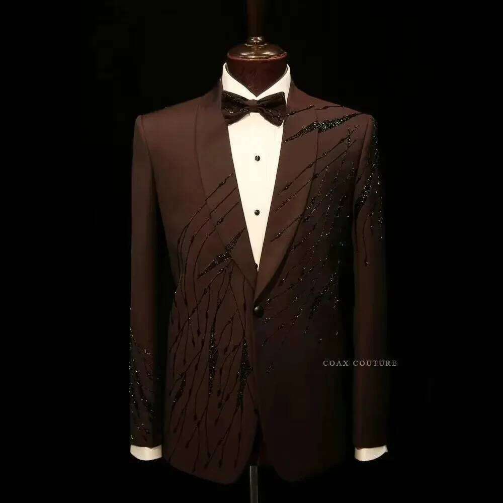 Brown High-End Formal Men Suit - High End Men'S Formal Wear recension och pris