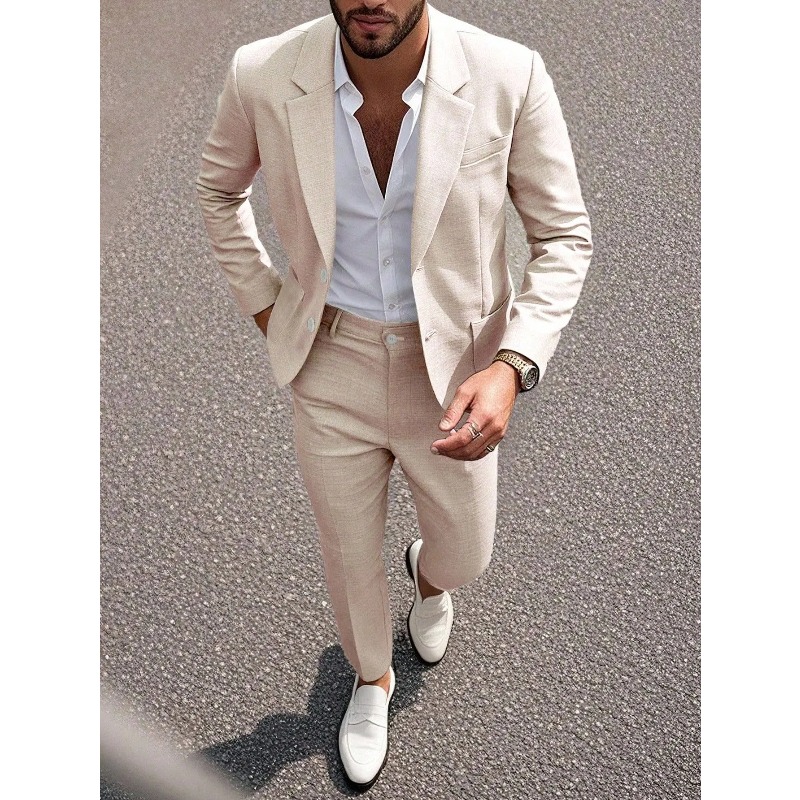 Business Men's Solid Color Sui - Large Men Formal Wear recension och pris