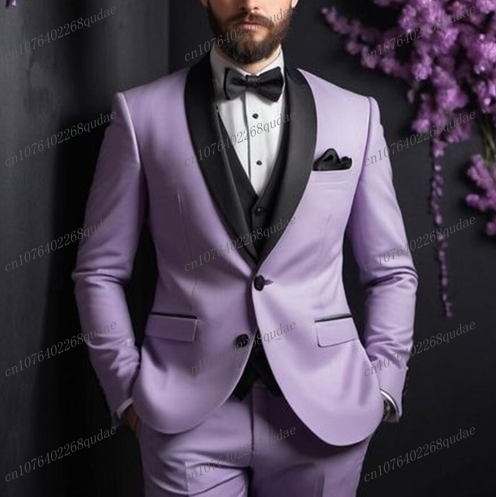 Purple And Black Formal Men Su - Men Formal Wear Purple recension och pris