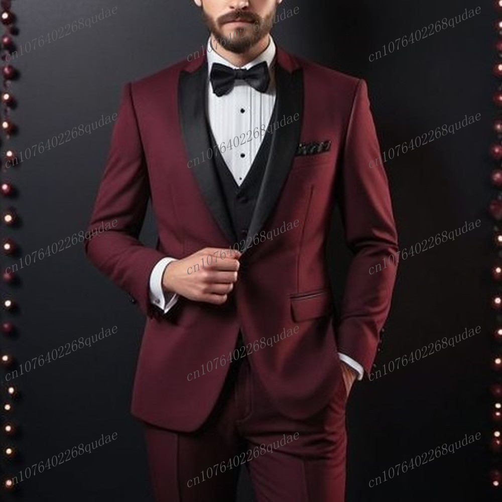 Purple And Black Formal Men Su - Men Formal Wear Purple recension och pris
