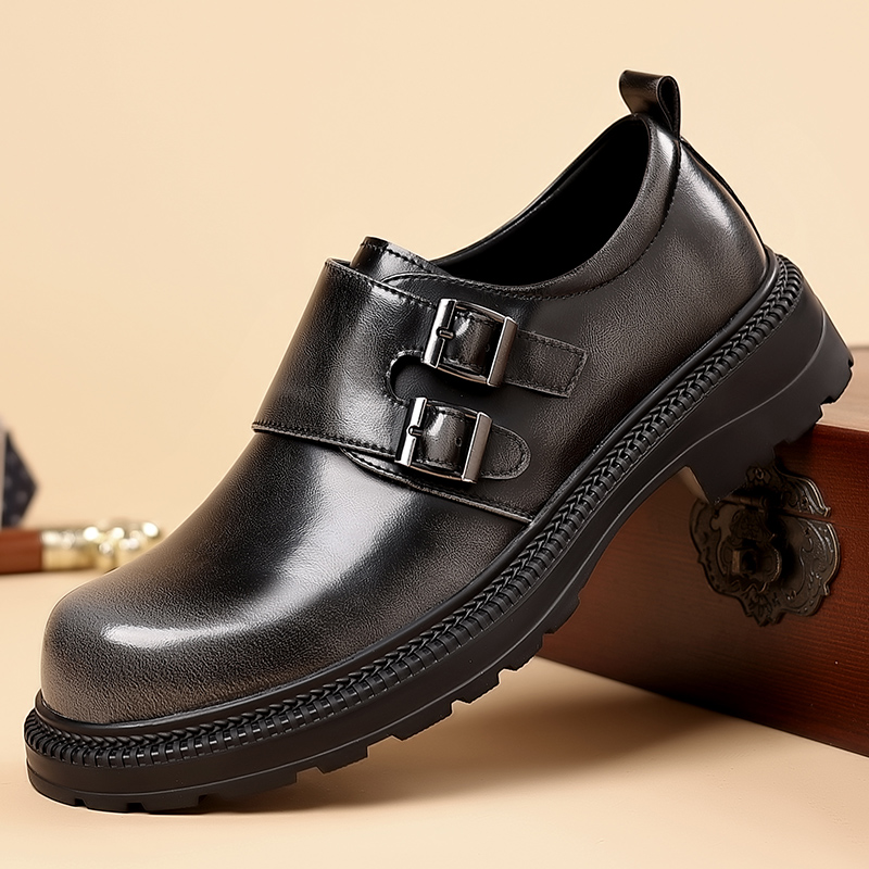 Retro Brown Men's Leather Casu - High End Men'S Formal Wear recension och pris
