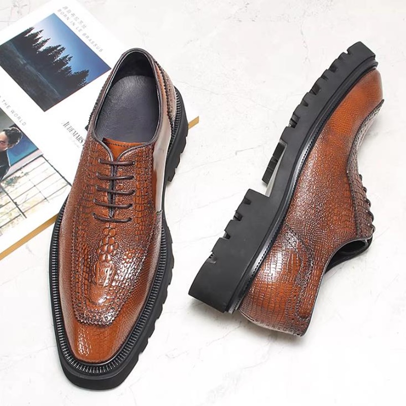 High-end Crocodile-pattern Lea - High End Men'S Formal Wear recension och pris