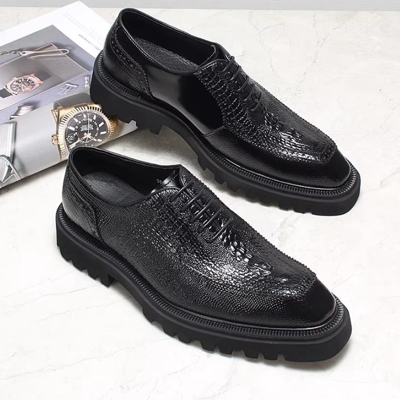 High-end Crocodile-pattern Lea - High End Men'S Formal Wear recension och pris