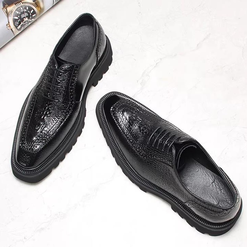 High-end Crocodile-pattern Lea - High End Men'S Formal Wear recension och pris