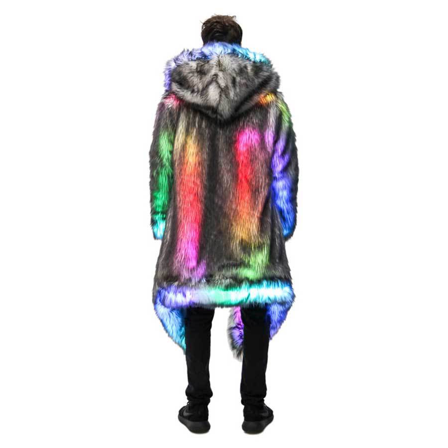 Faux Fur Coat Men Hooded Outer - Men Formal Wear Coat recension och pris