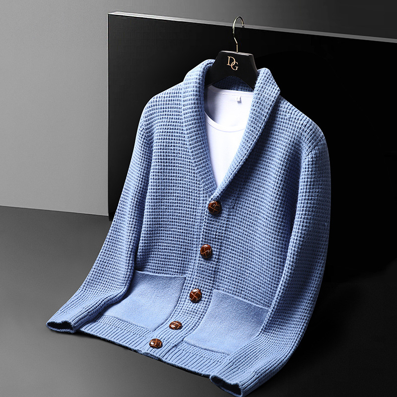 High-End Luxury Knit Jacket, N - Men Formal Wear Coat recension och pris