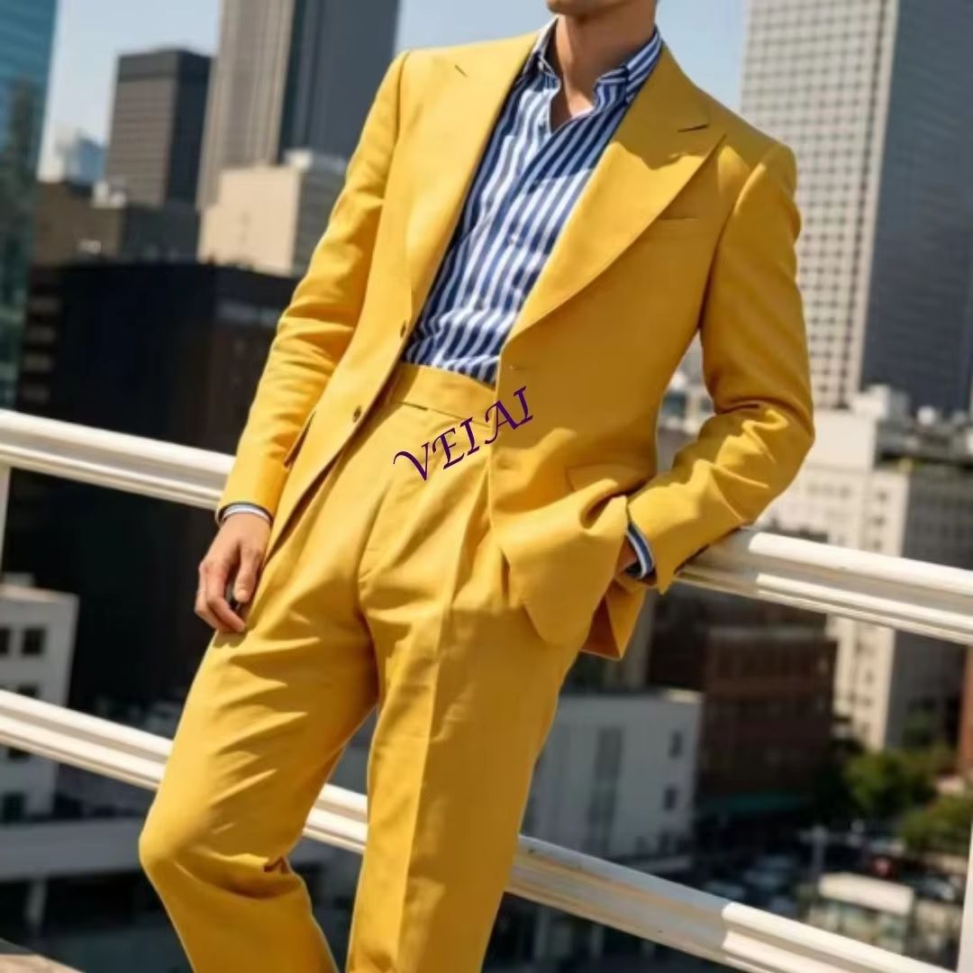 Summer Sage Green Linen 2-Piec - Men'S Relaxed Formal Wear recension och pris