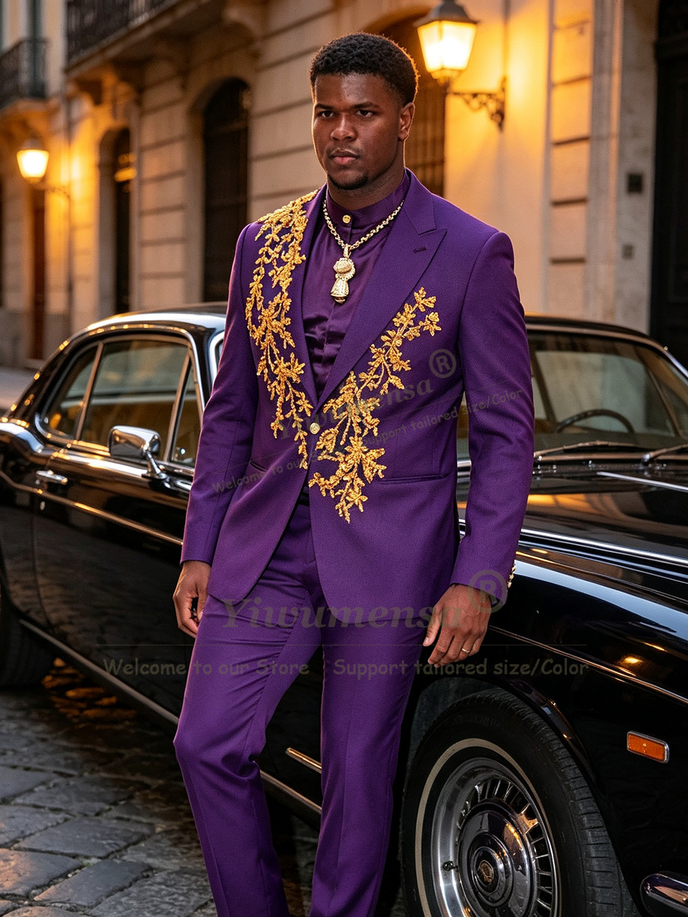 Unique Design Purple Suits Men - Men Formal Wear Purple recension och pris