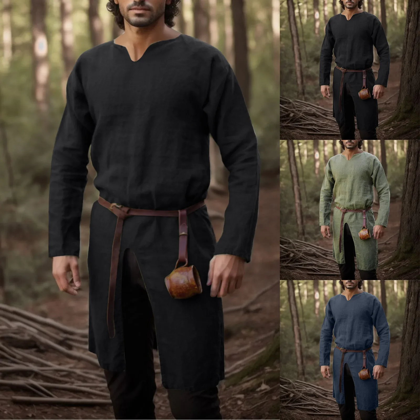 Medieval Renaissance Retro Shi - Men Formal Wear Coat recension och pris
