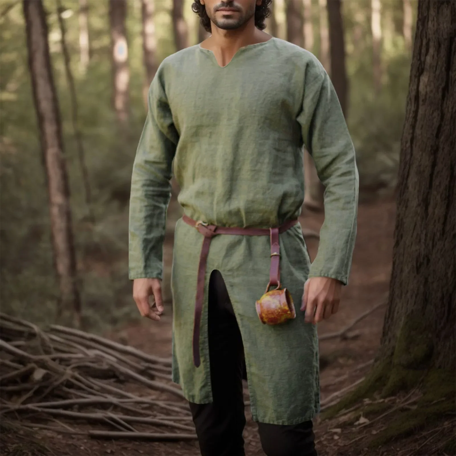 Medieval Renaissance Retro Shi - Men Formal Wear Coat recension och pris
