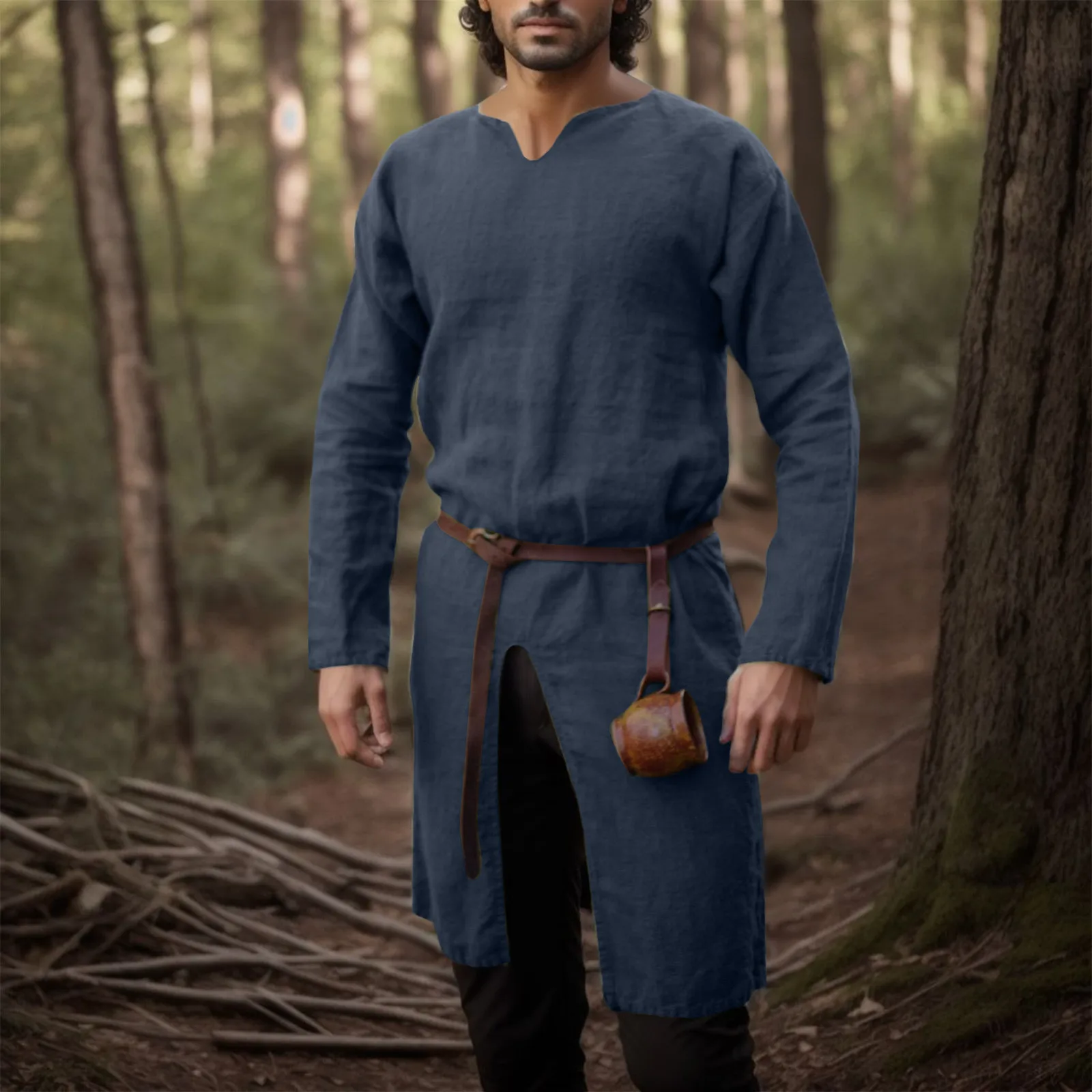 Medieval Renaissance Retro Shi - Men Formal Wear Coat recension och pris