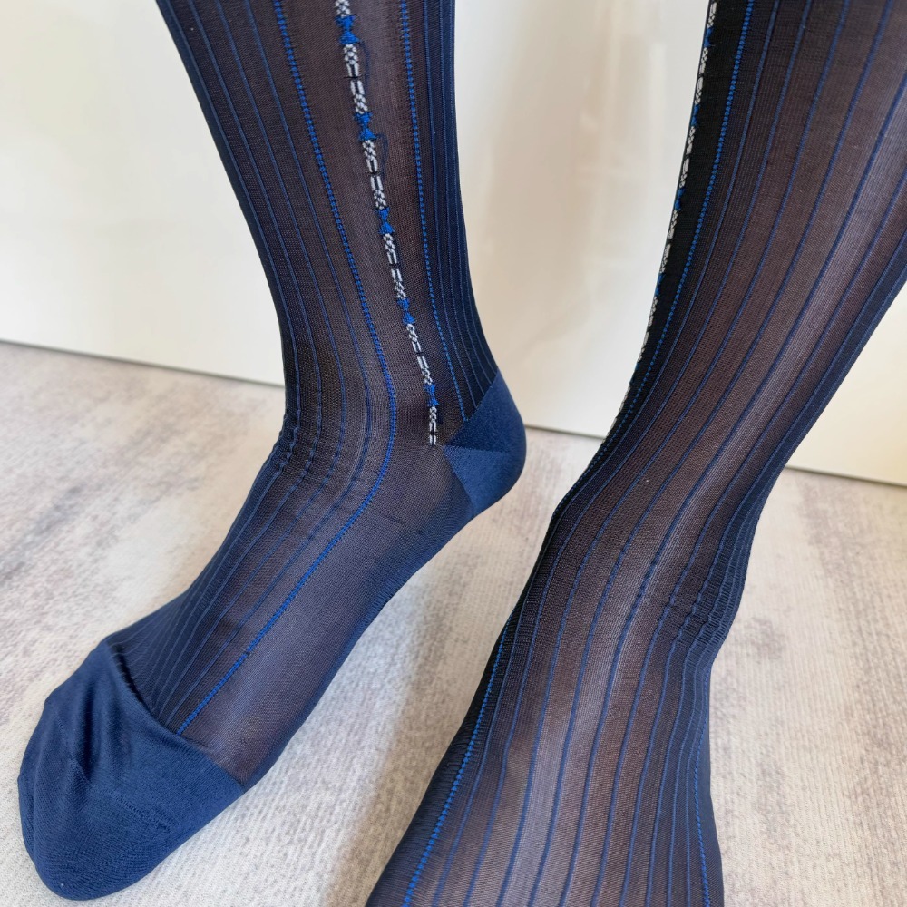 Mans Long Socks Brand See-thro - Men Formal Wear Brands recension och pris