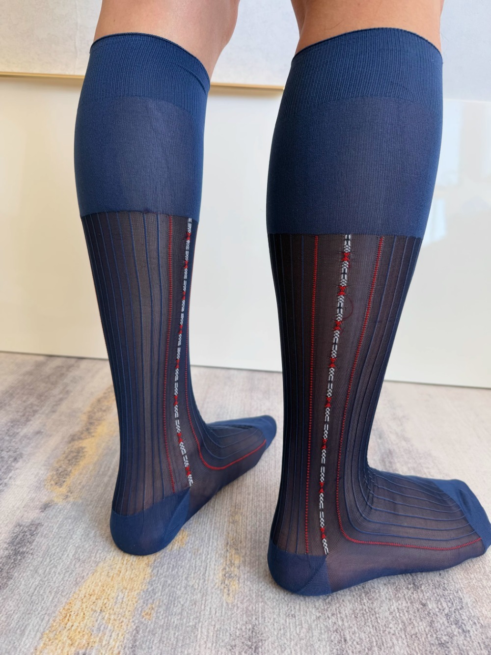 Mans Long Socks Brand See-thro - Men Formal Wear Brands recension och pris