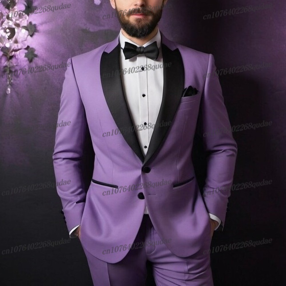 Black Collar Light Purple Form - Men Formal Wear Purple recension och pris