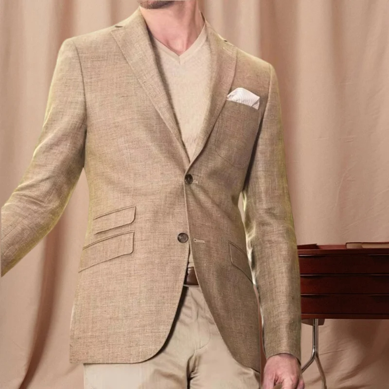 Men's Linen Blazer Jacket and  - High End Men'S Formal Wear recension och pris