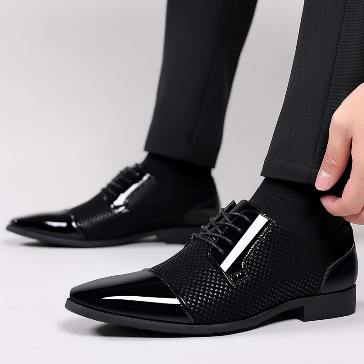 Men's Dress Shoes Classic Lace - Scale - Men Formals & Ethnic Wear recension och pris