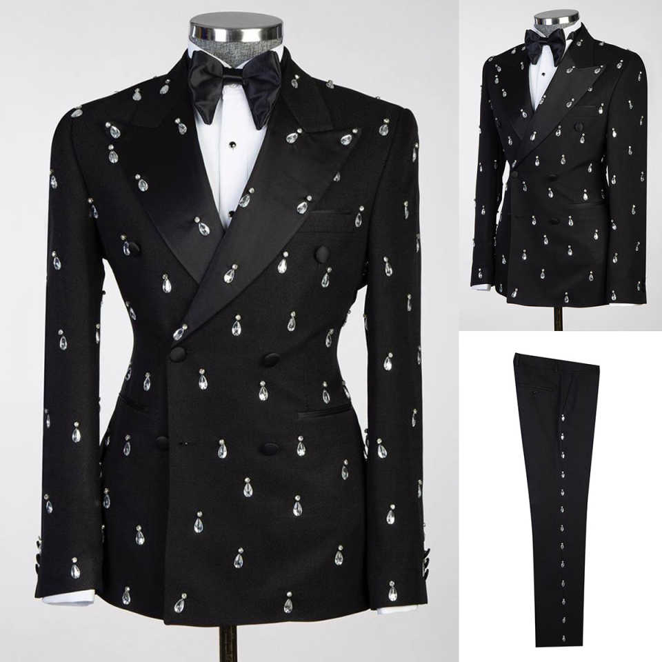 Large Crystal Groom Wedding Tu - Large Men Formal Wear recension och pris