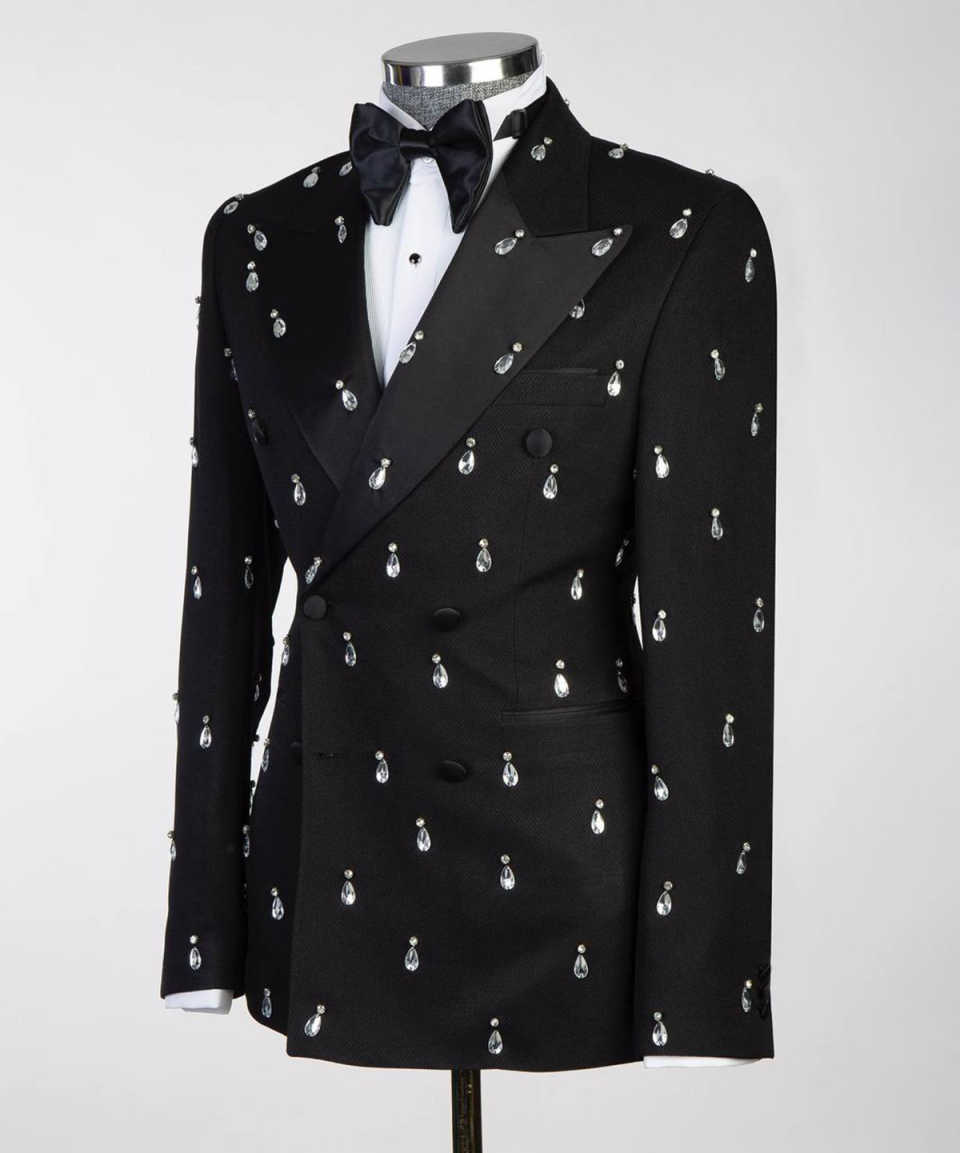 Large Crystal Groom Wedding Tu - Large Men Formal Wear recension och pris