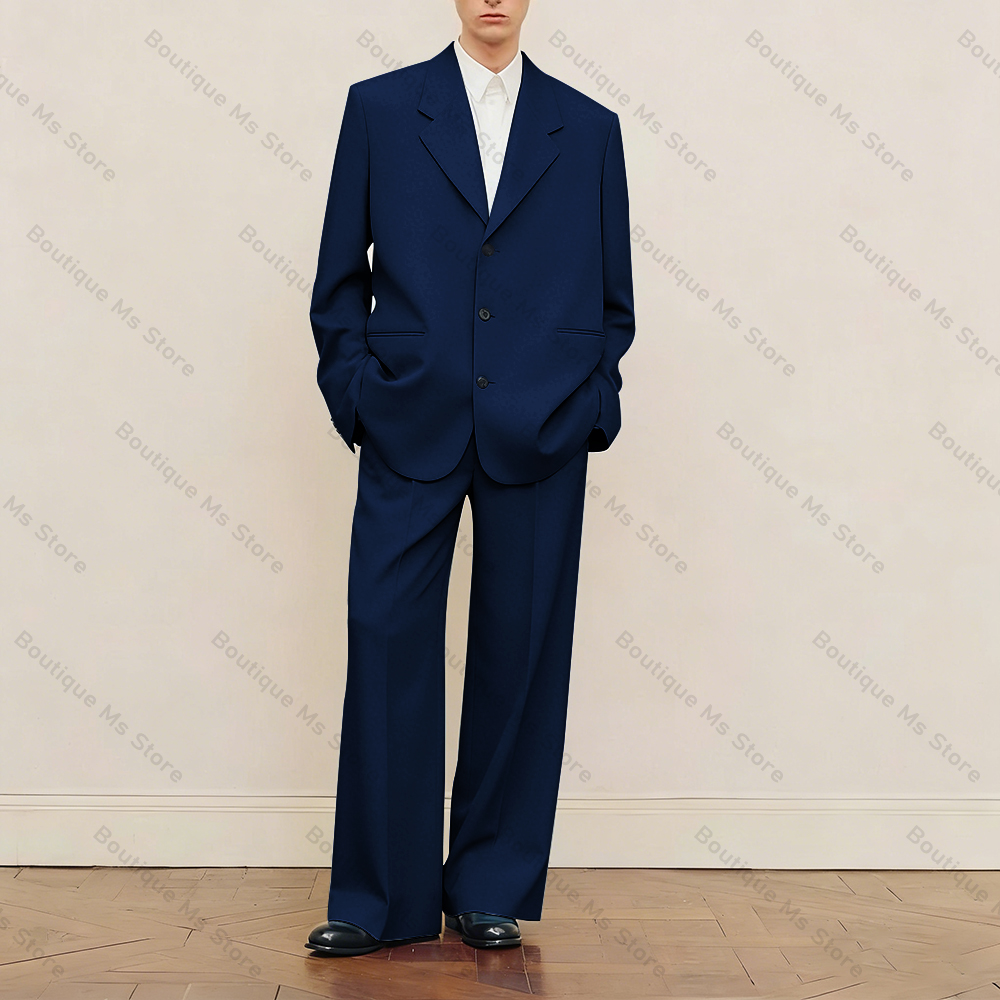 Men's Black Oversized Suit Set - Formal Wear For Men Black Suit recension och pris