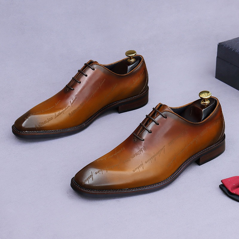 Men's Genuine Leather Oxford S - High End Men'S Formal Wear recension och pris